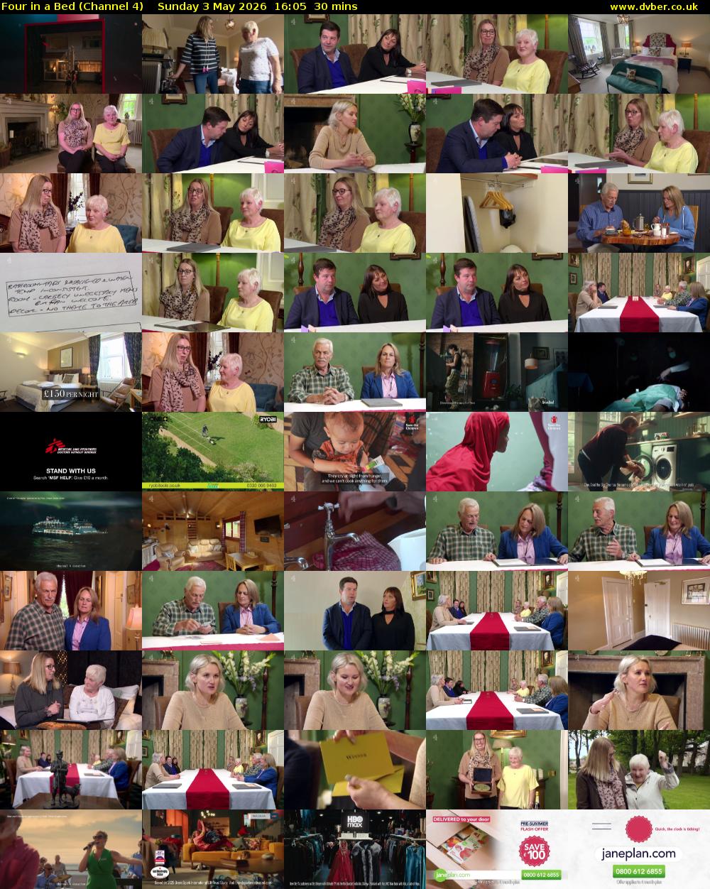 Four in a Bed (Channel 4) Sunday 3 May 2026 16:05 - 16:35