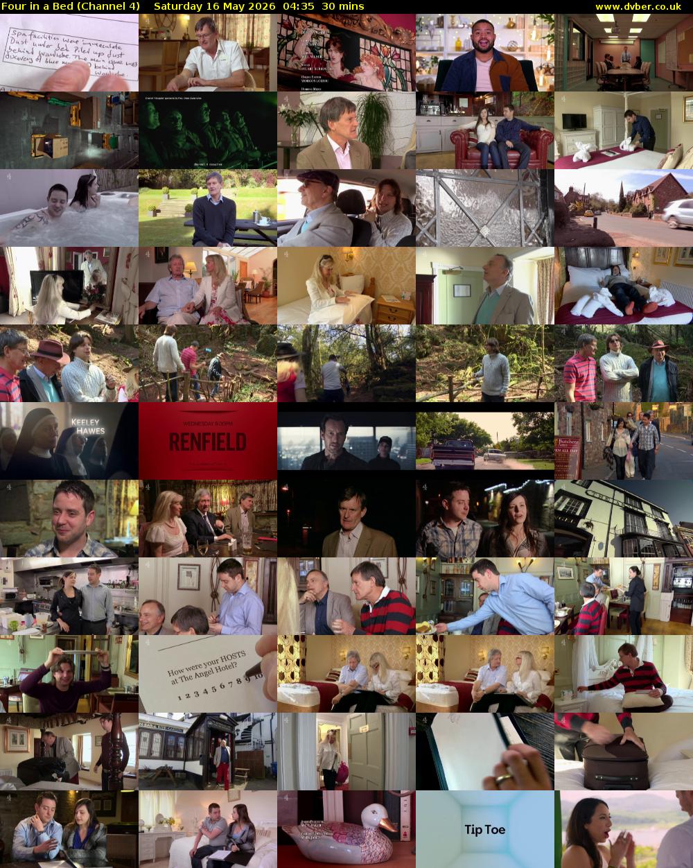 Four in a Bed (Channel 4) Saturday 16 May 2026 04:35 - 05:05