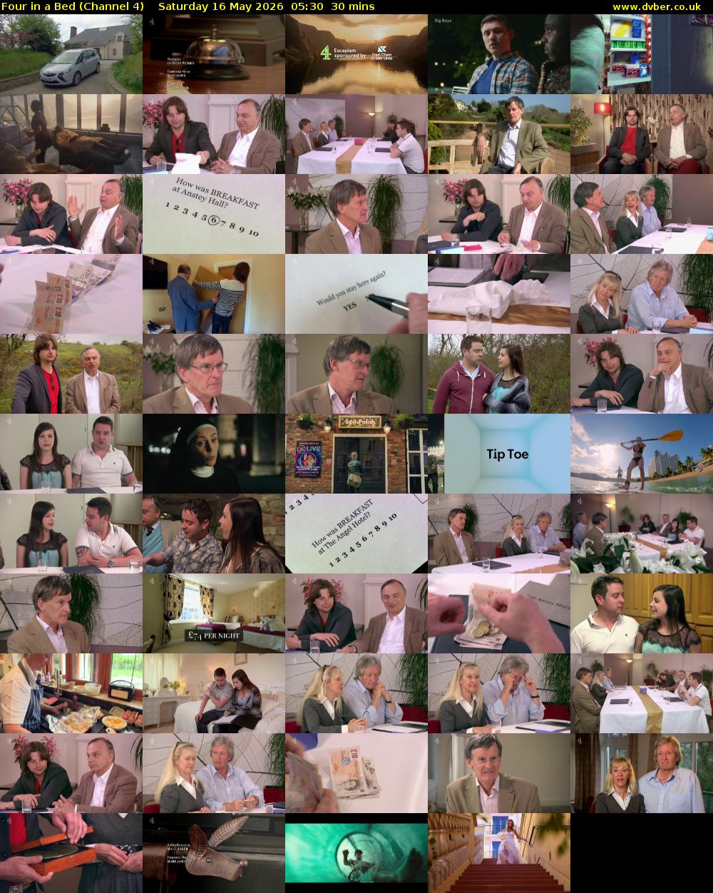 Four in a Bed (Channel 4) Saturday 16 May 2026 05:30 - 06:00