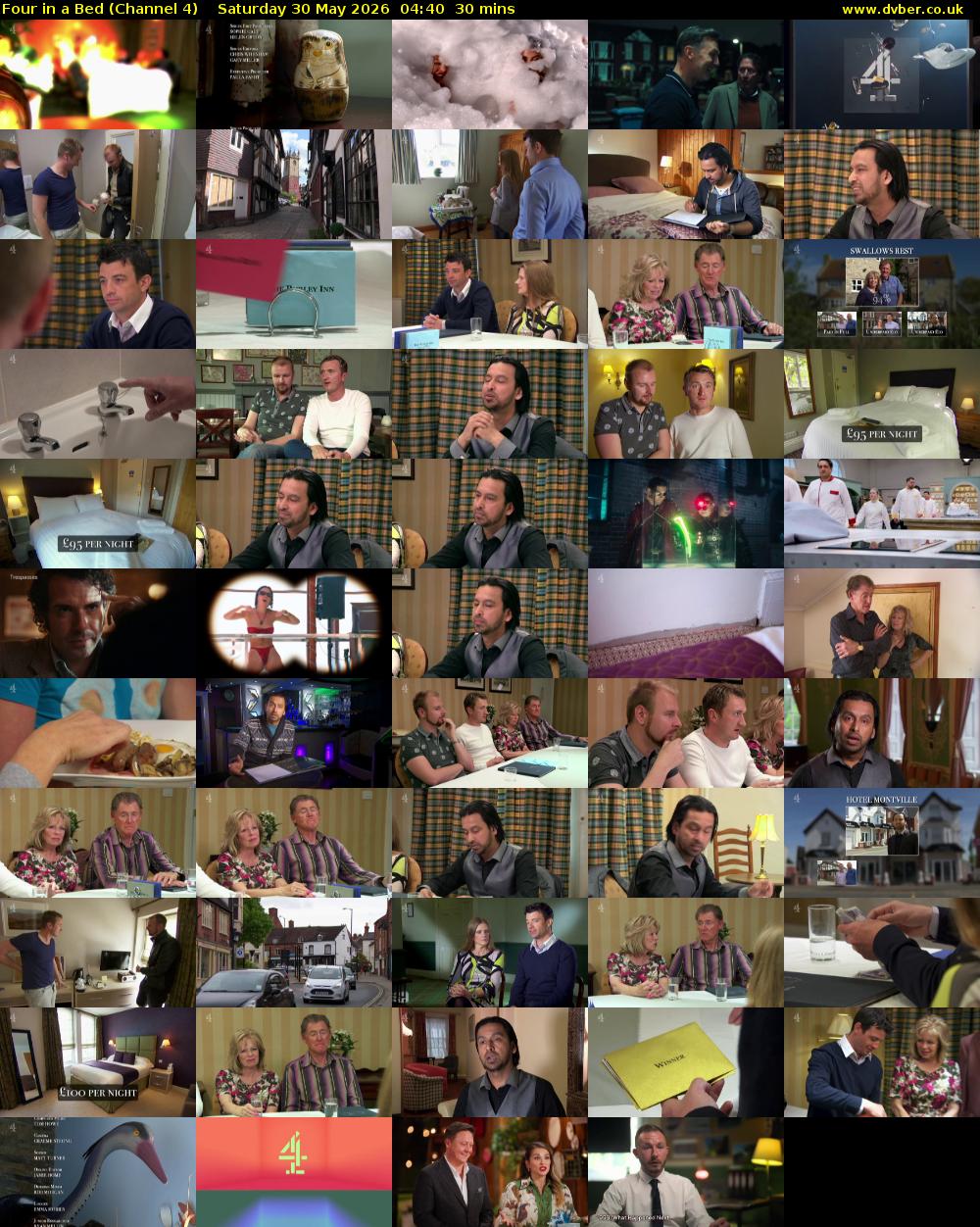 Four in a Bed (Channel 4) Saturday 30 May 2026 04:40 - 05:10