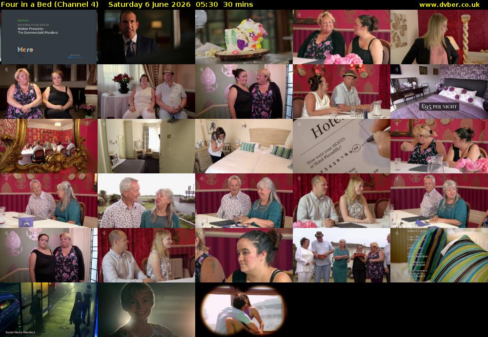 Four in a Bed (Channel 4) Saturday 6 June 2026 05:30 - 06:00