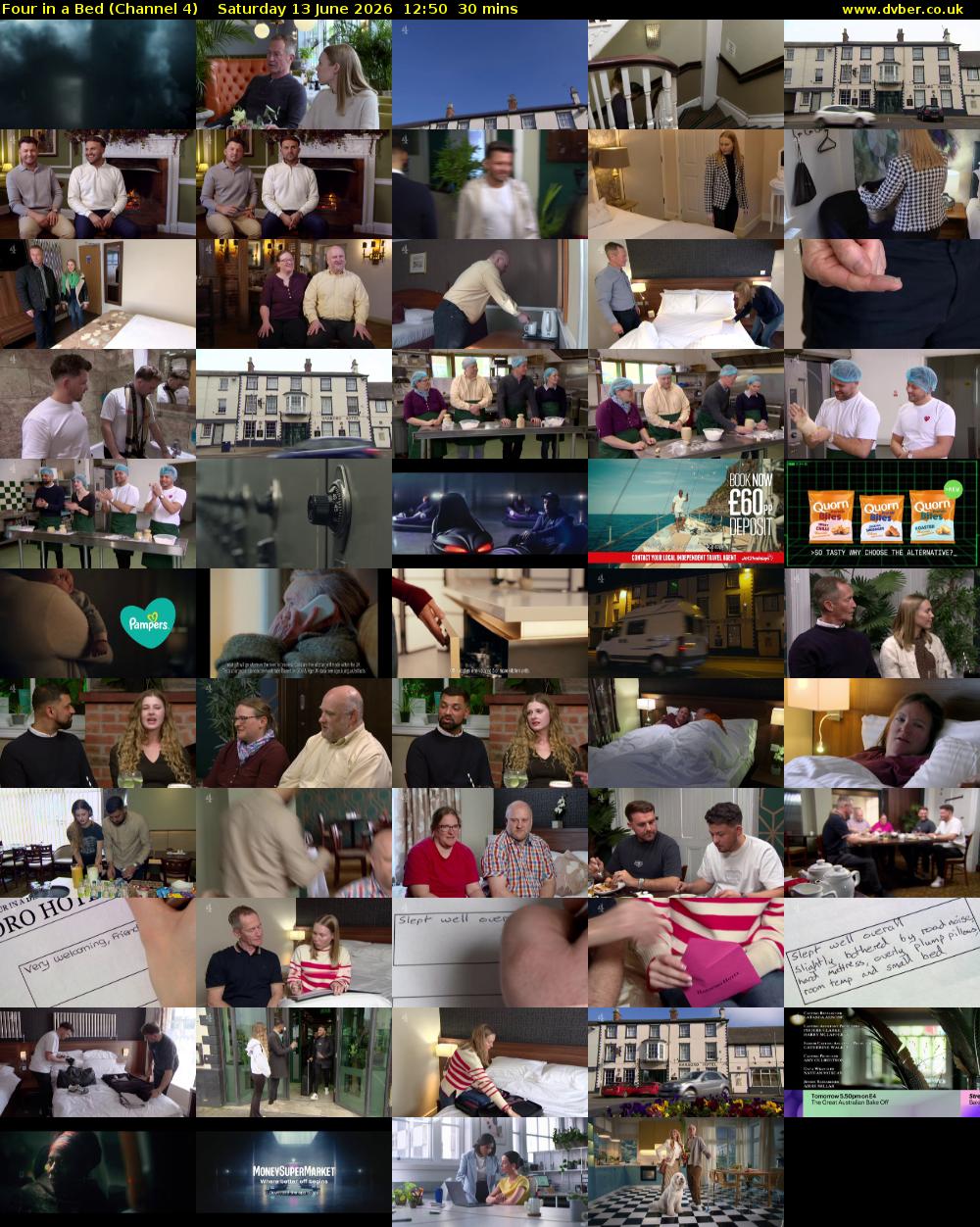 Four in a Bed (Channel 4) Saturday 13 June 2026 12:50 - 13:20