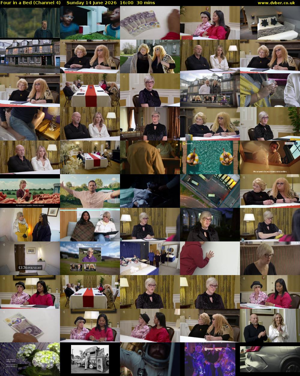 Four in a Bed (Channel 4) Sunday 14 June 2026 16:00 - 16:30