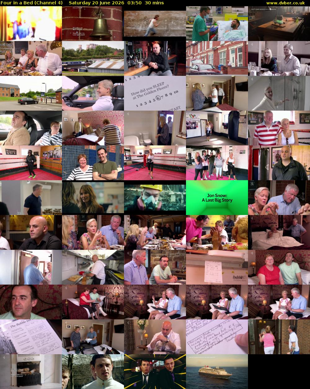 Four in a Bed (Channel 4) Saturday 20 June 2026 03:50 - 04:20