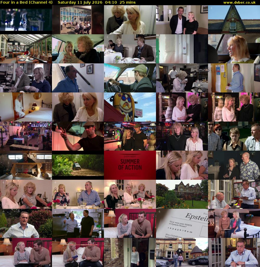 Four in a Bed (Channel 4) Saturday 11 July 2026 04:10 - 04:35