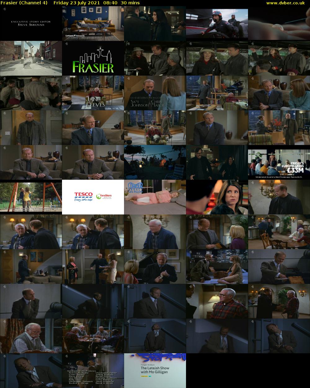 Frasier (Channel 4) Friday 23 July 2021 08:40 - 09:10