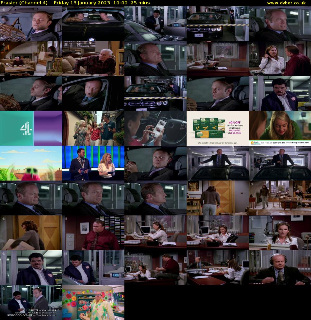 Frasier (Channel 4) Friday 13 January 2023 10:00 - 10:25