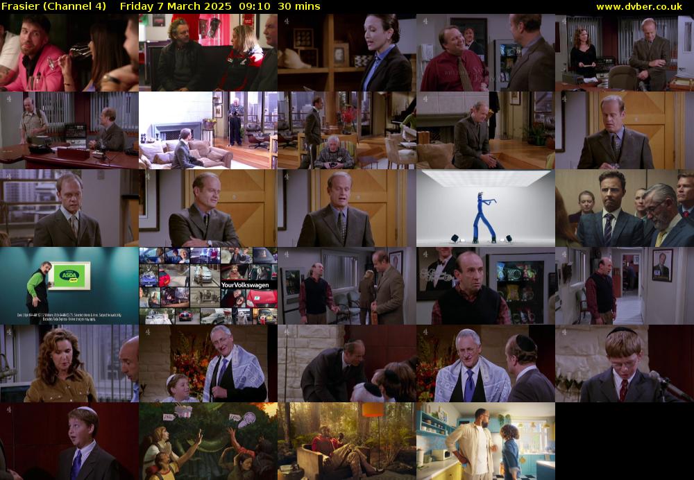 Frasier (Channel 4) Friday 7 March 2025 09:10 - 09:40