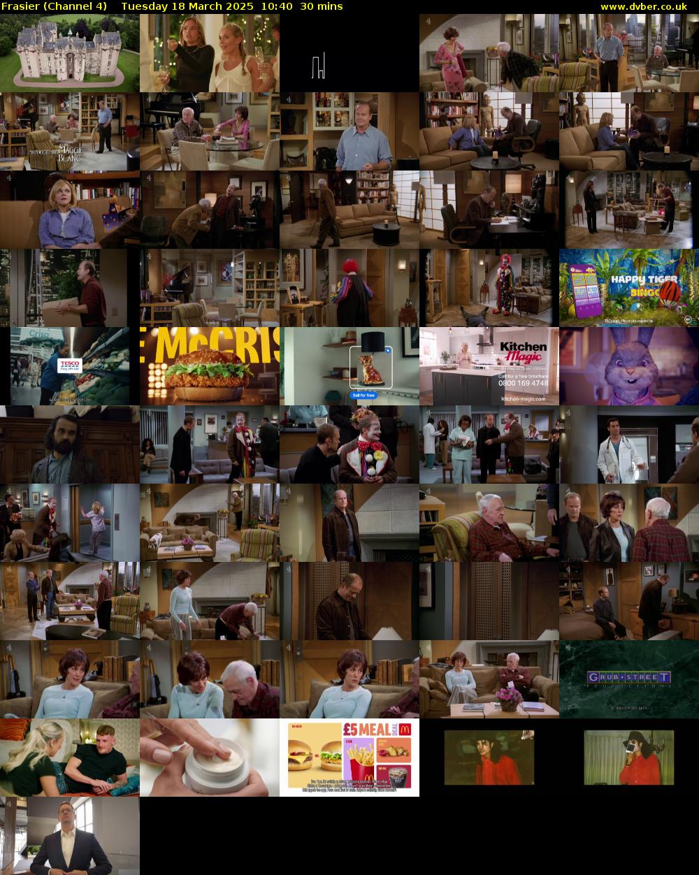 Frasier (Channel 4) Tuesday 18 March 2025 10:40 - 11:10