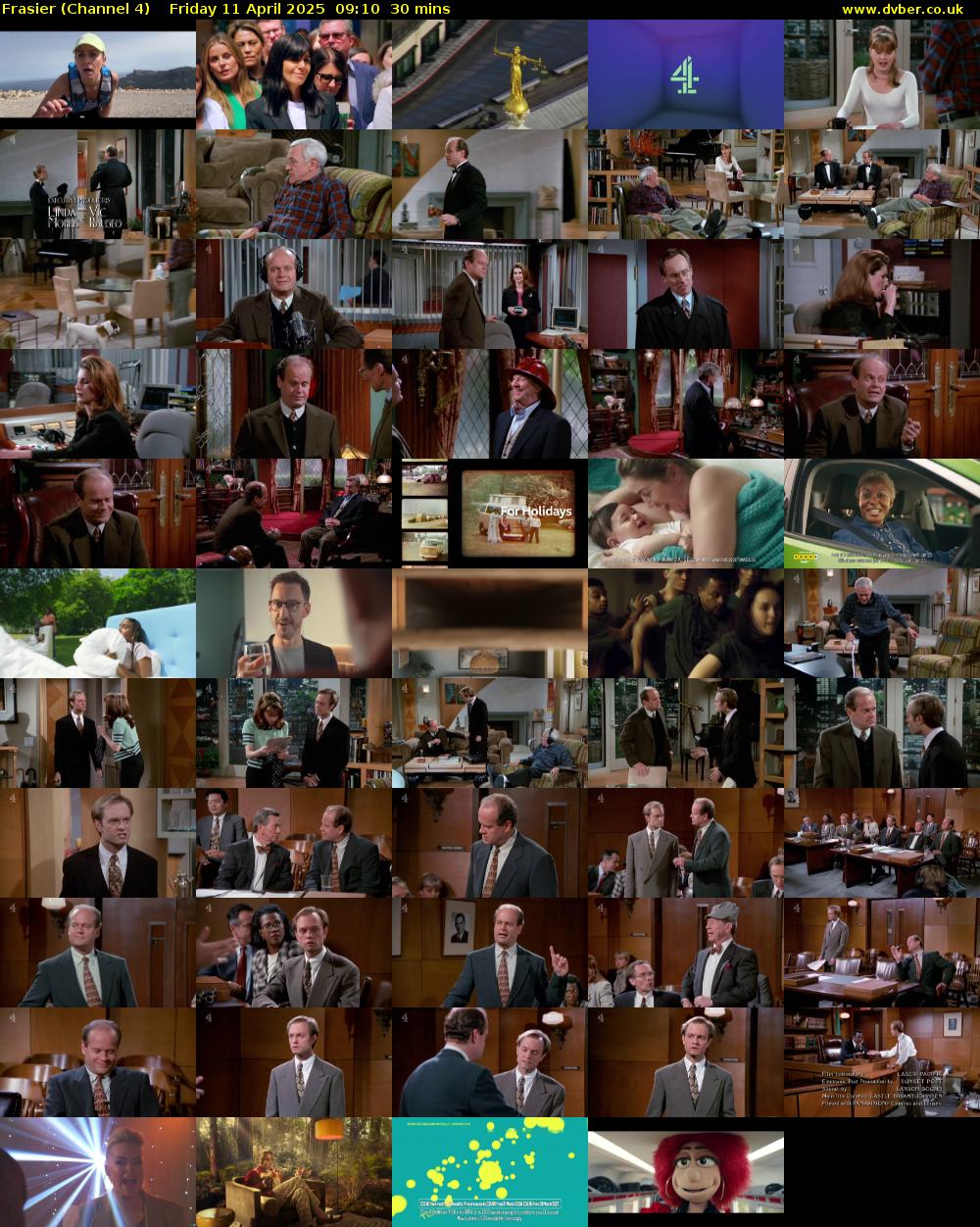 Frasier (Channel 4) Friday 11 April 2025 09:10 - 09:40