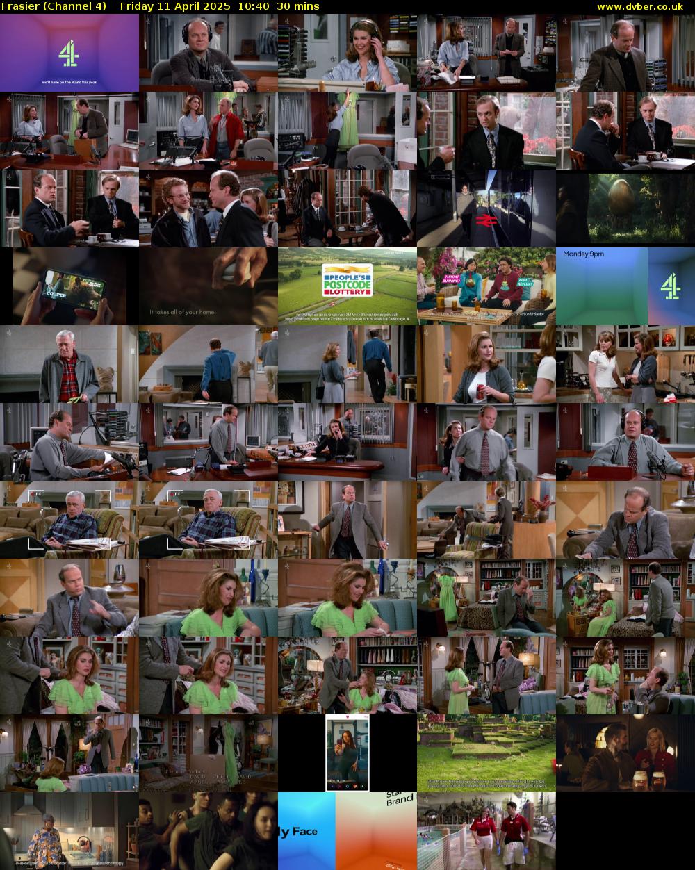 Frasier (Channel 4) Friday 11 April 2025 10:40 - 11:10