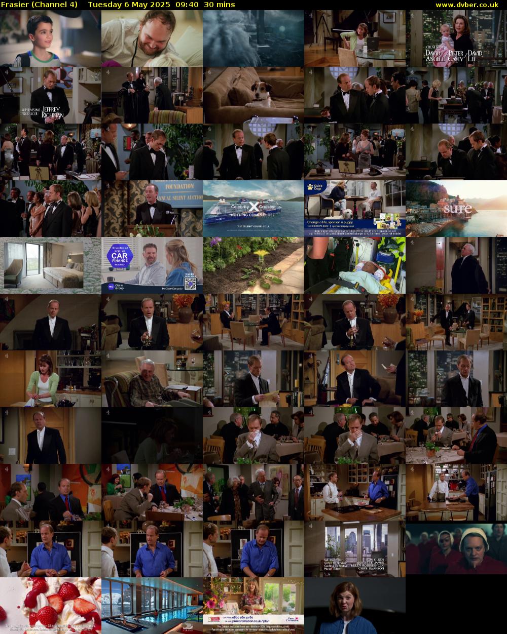 Frasier (Channel 4) Tuesday 6 May 2025 09:40 - 10:10
