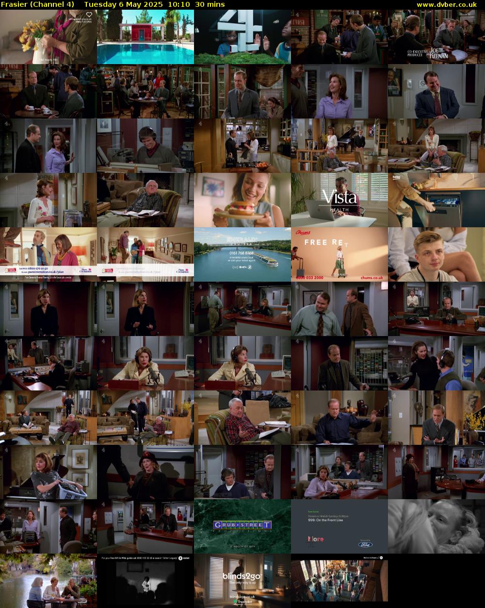 Frasier (Channel 4) Tuesday 6 May 2025 10:10 - 10:40