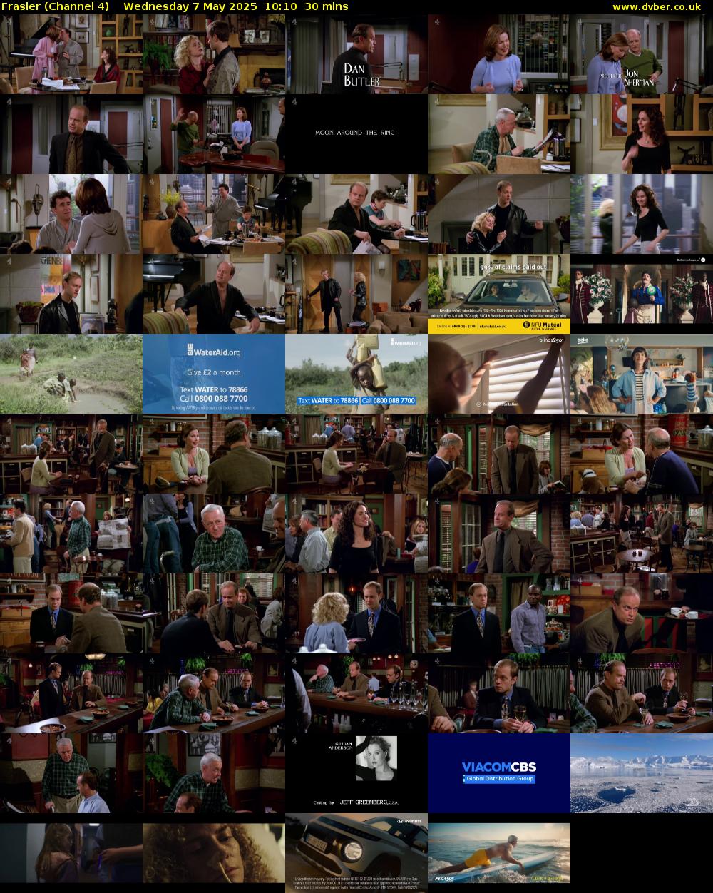 Frasier (Channel 4) Wednesday 7 May 2025 10:10 - 10:40