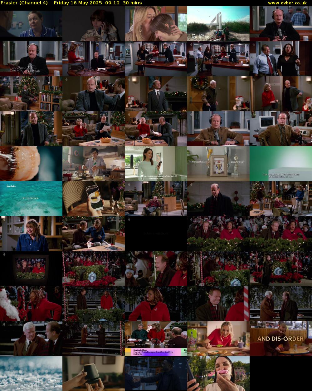 Frasier (Channel 4) Friday 16 May 2025 09:10 - 09:40