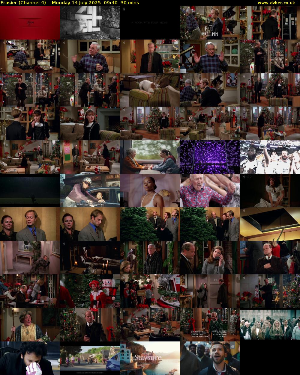 Frasier (Channel 4) Monday 14 July 2025 09:40 - 10:10
