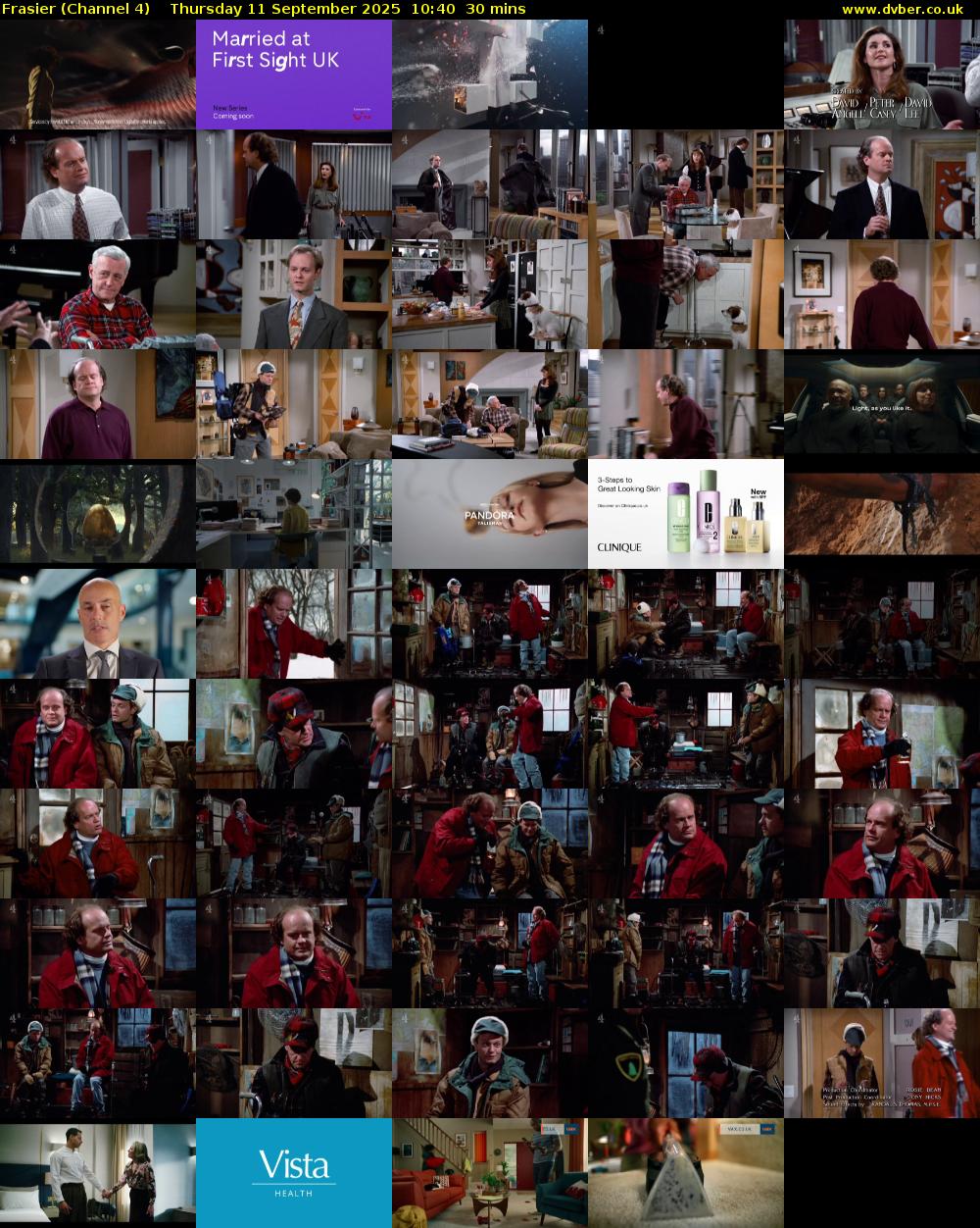 Frasier (Channel 4) Thursday 11 September 2025 10:40 - 11:10