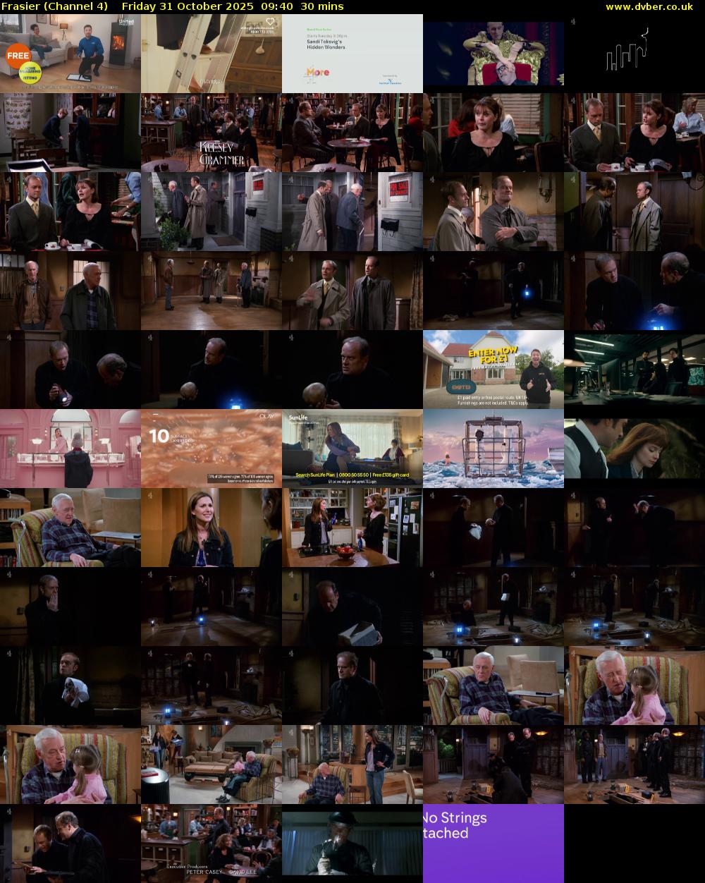 Frasier (Channel 4) Friday 31 October 2025 09:40 - 10:10