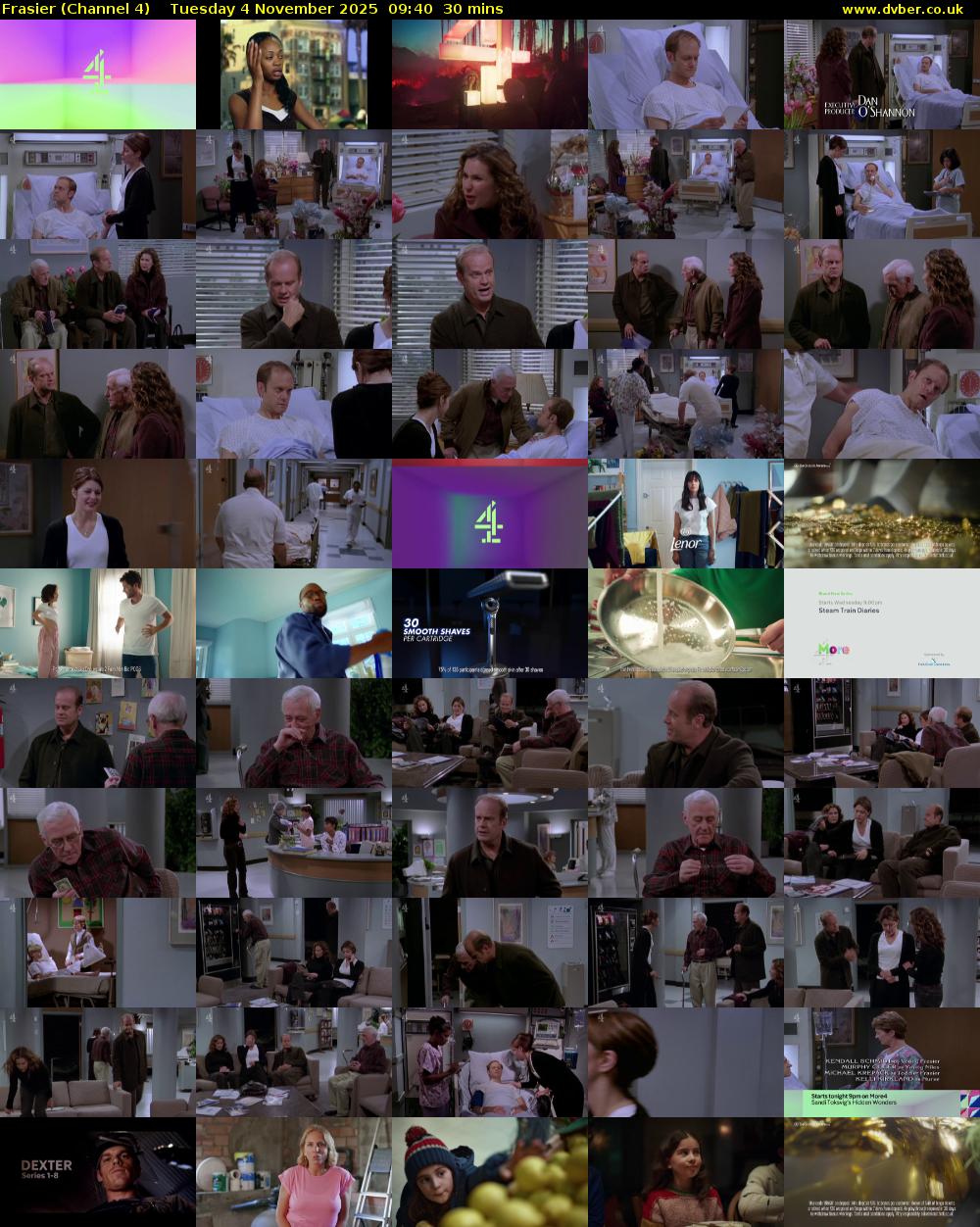 Frasier (Channel 4) Tuesday 4 November 2025 09:40 - 10:10