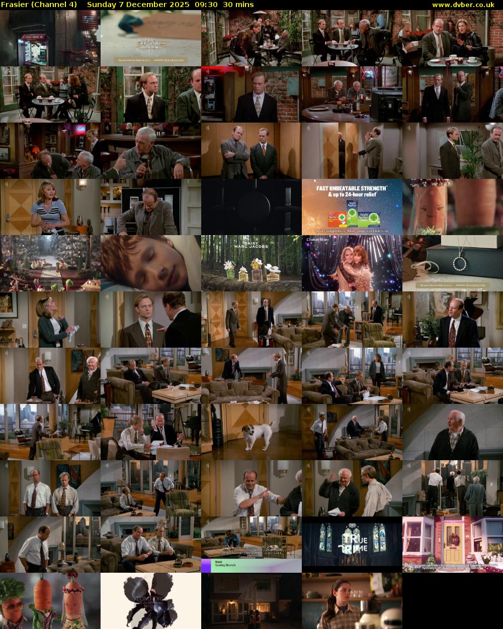 Frasier (Channel 4) Sunday 7 December 2025 09:30 - 10:00