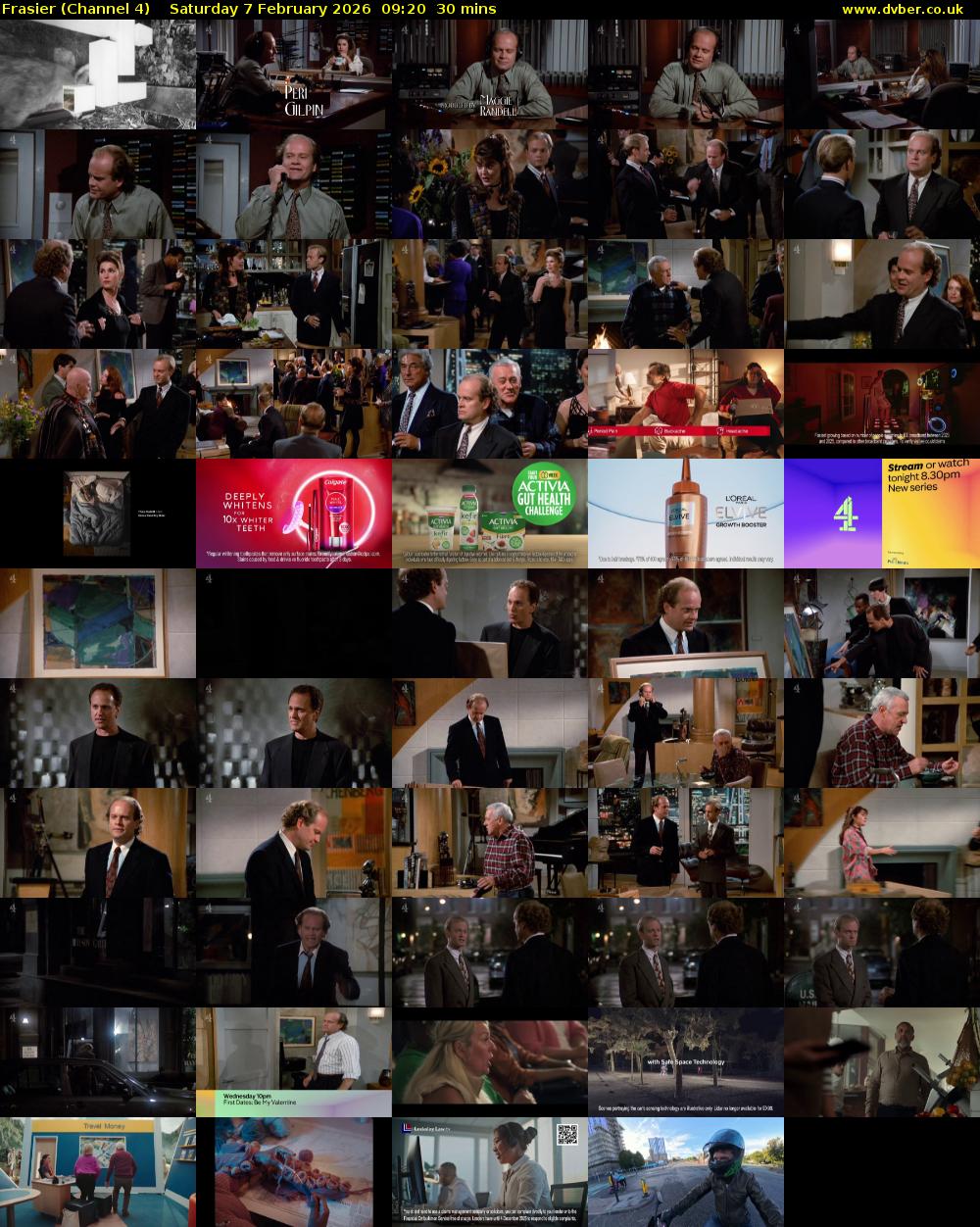 Frasier (Channel 4) Saturday 7 February 2026 09:20 - 09:50