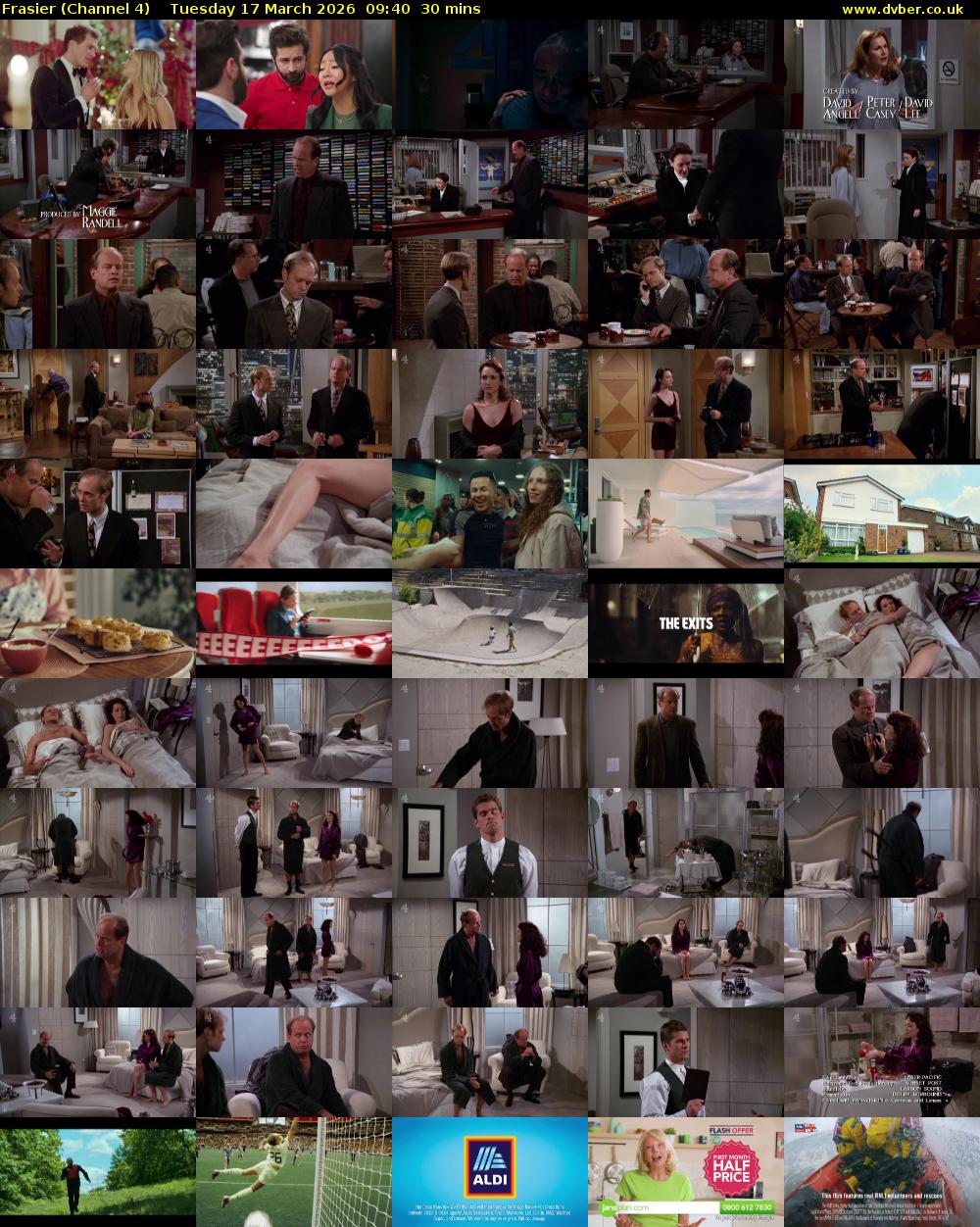 Frasier (Channel 4) Tuesday 17 March 2026 09:40 - 10:10