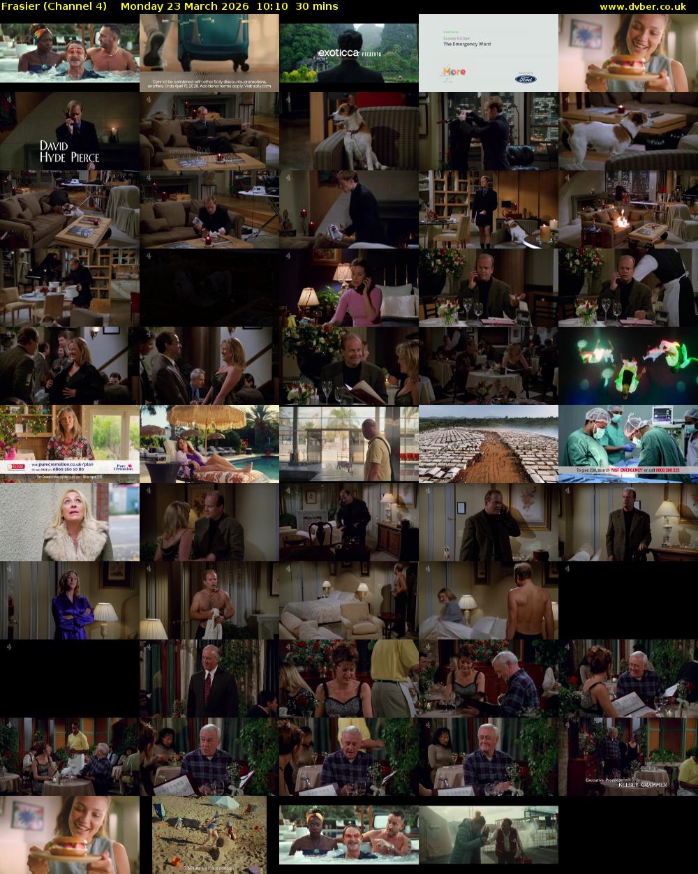 Frasier (Channel 4) Monday 23 March 2026 10:10 - 10:40