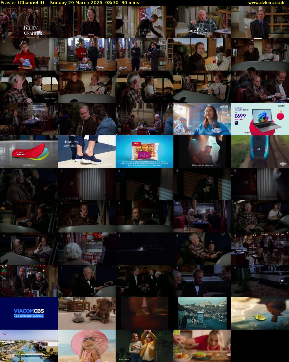 Frasier (Channel 4) Sunday 29 March 2026 08:30 - 09:00