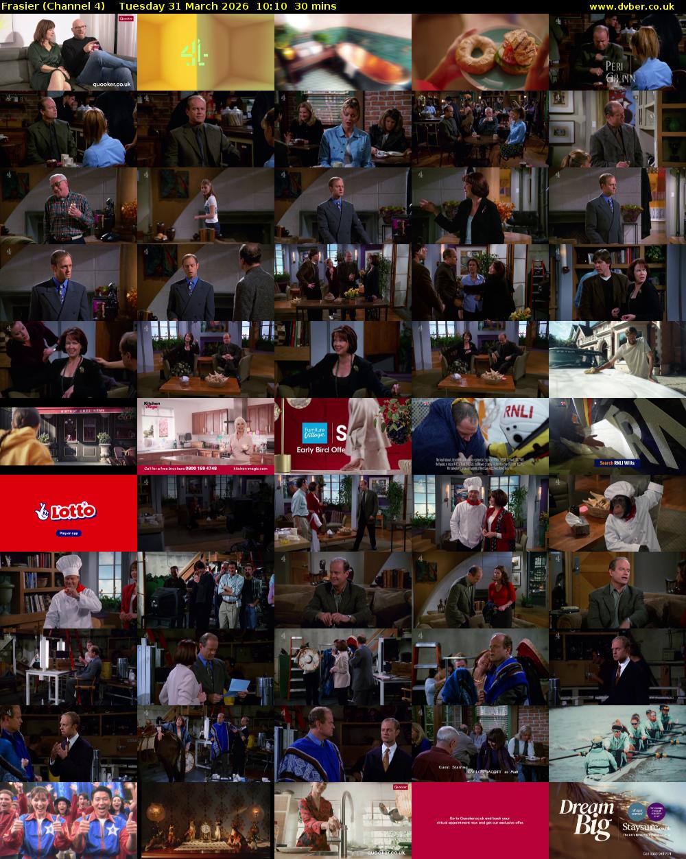 Frasier (Channel 4) Tuesday 31 March 2026 10:10 - 10:40