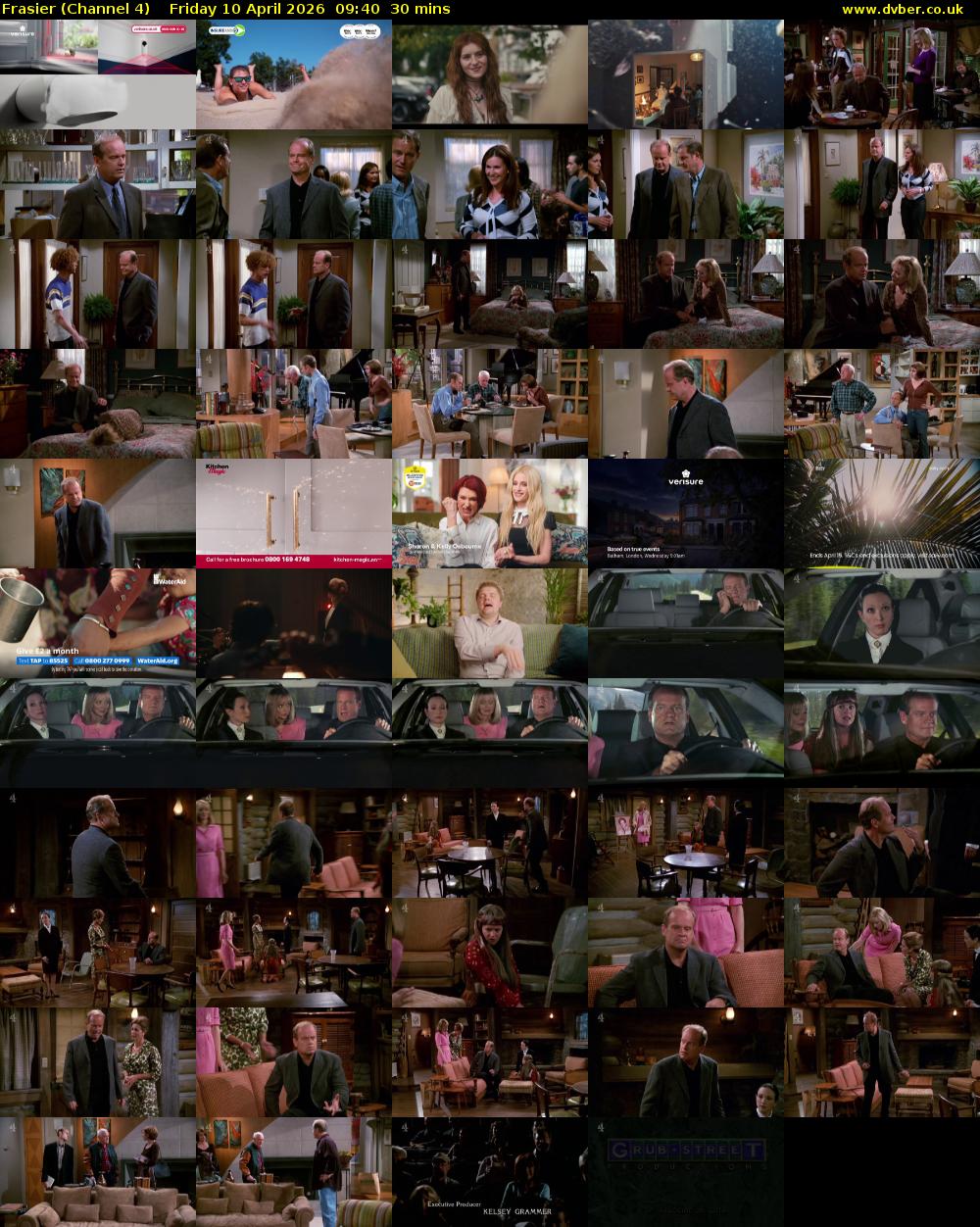 Frasier (Channel 4) Friday 10 April 2026 09:40 - 10:10