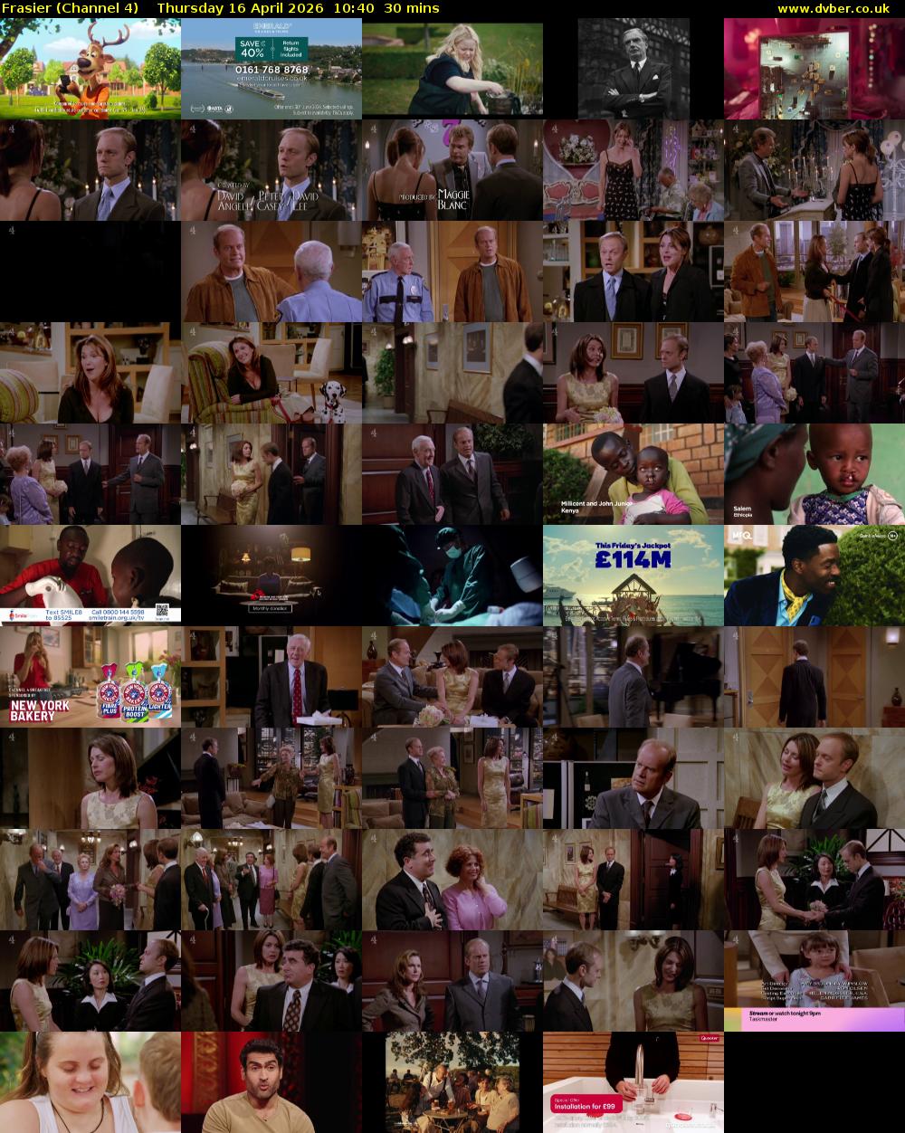 Frasier (Channel 4) Thursday 16 April 2026 10:40 - 11:10