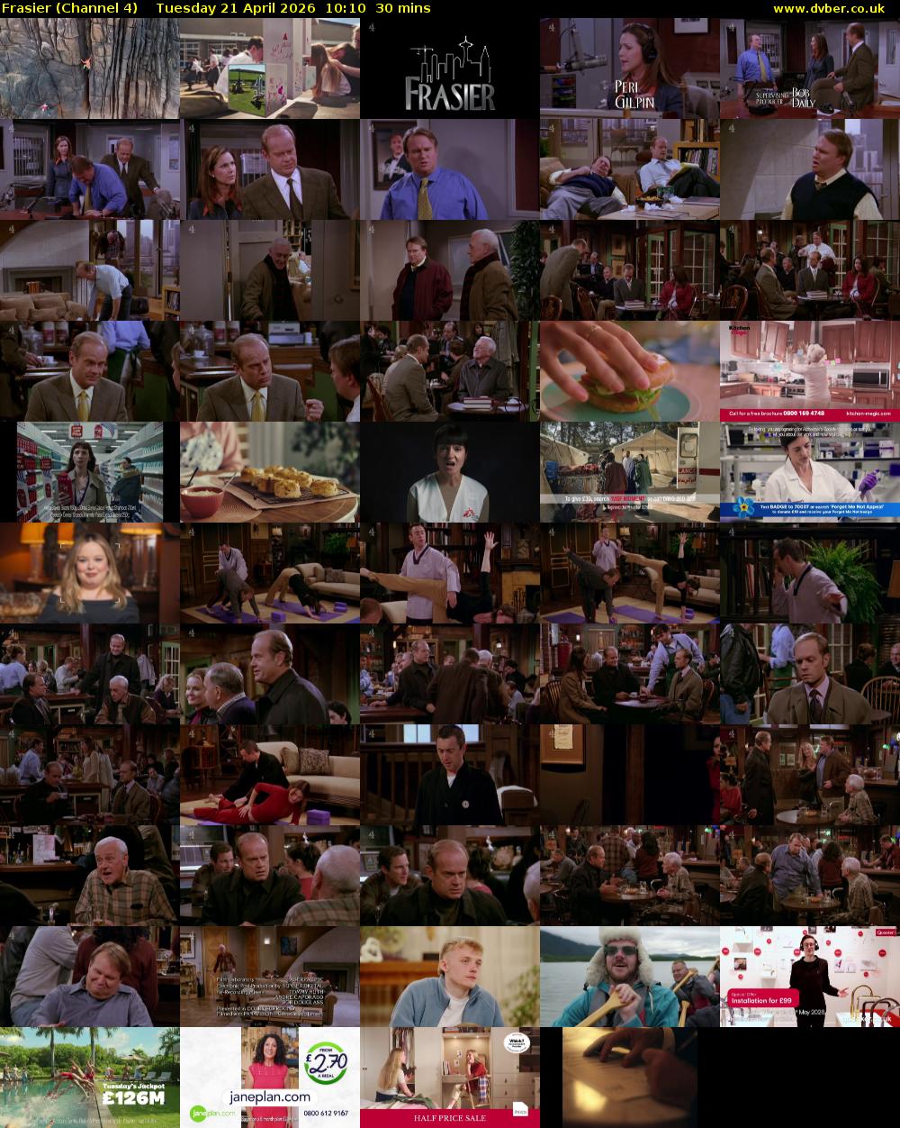 Frasier (Channel 4) Tuesday 21 April 2026 10:10 - 10:40