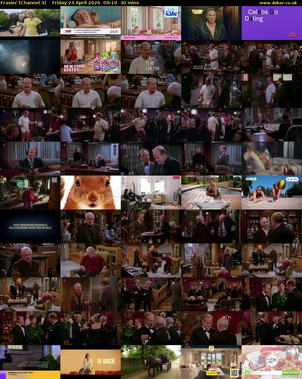 Frasier (Channel 4) Friday 24 April 2026 09:10 - 09:40