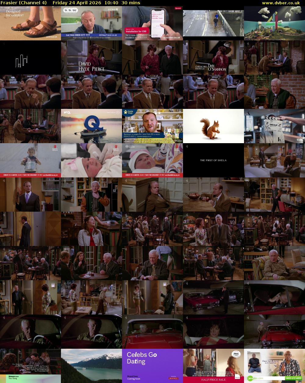 Frasier (Channel 4) Friday 24 April 2026 10:40 - 11:10