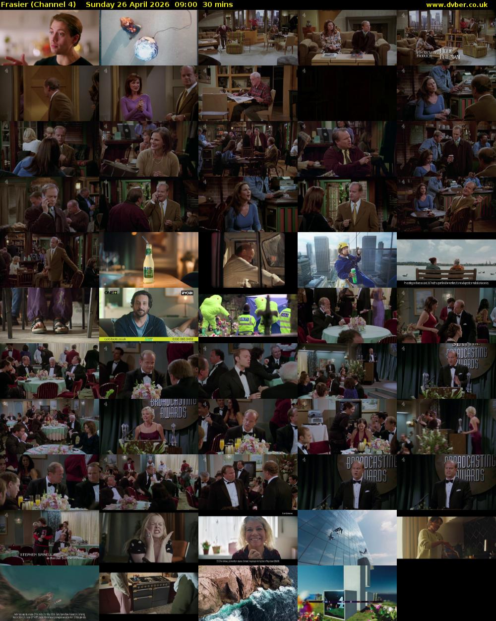 Frasier (Channel 4) Sunday 26 April 2026 09:00 - 09:30
