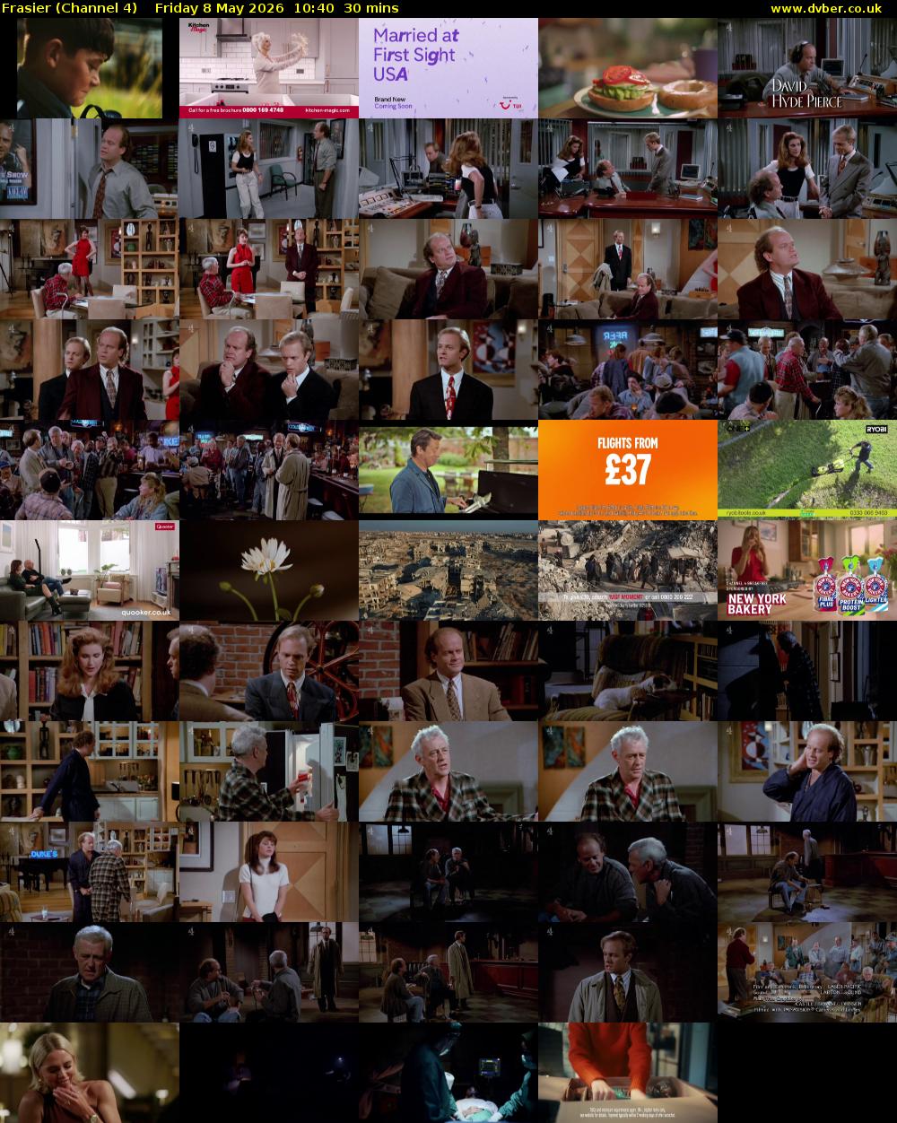 Frasier (Channel 4) Friday 8 May 2026 10:40 - 11:10