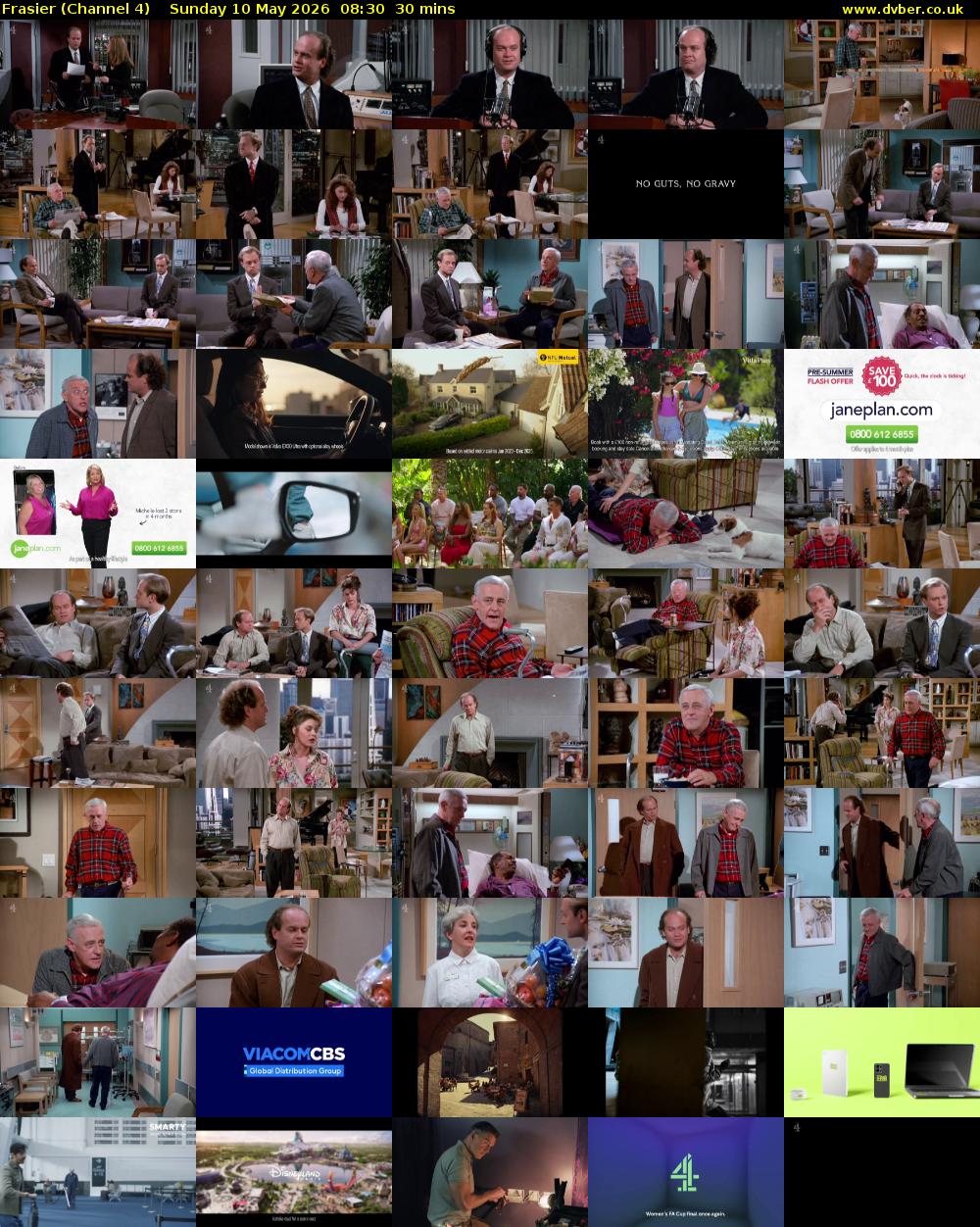 Frasier (Channel 4) Sunday 10 May 2026 08:30 - 09:00