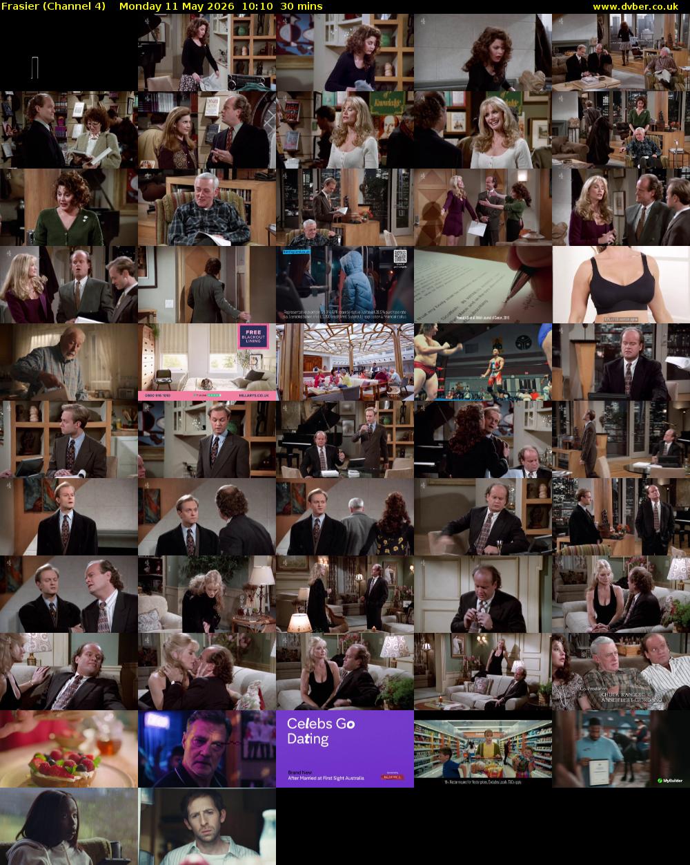 Frasier (Channel 4) Monday 11 May 2026 10:10 - 10:40