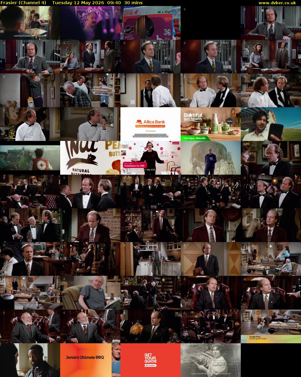 Frasier (Channel 4) Tuesday 12 May 2026 09:40 - 10:10