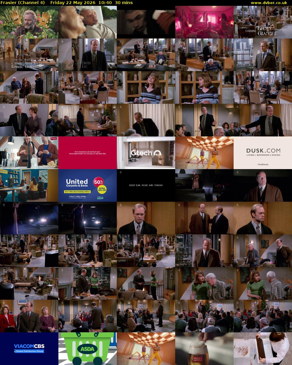 Frasier (Channel 4) Friday 22 May 2026 10:40 - 11:10