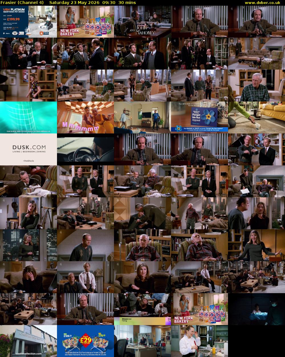 Frasier (Channel 4) Saturday 23 May 2026 09:30 - 10:00