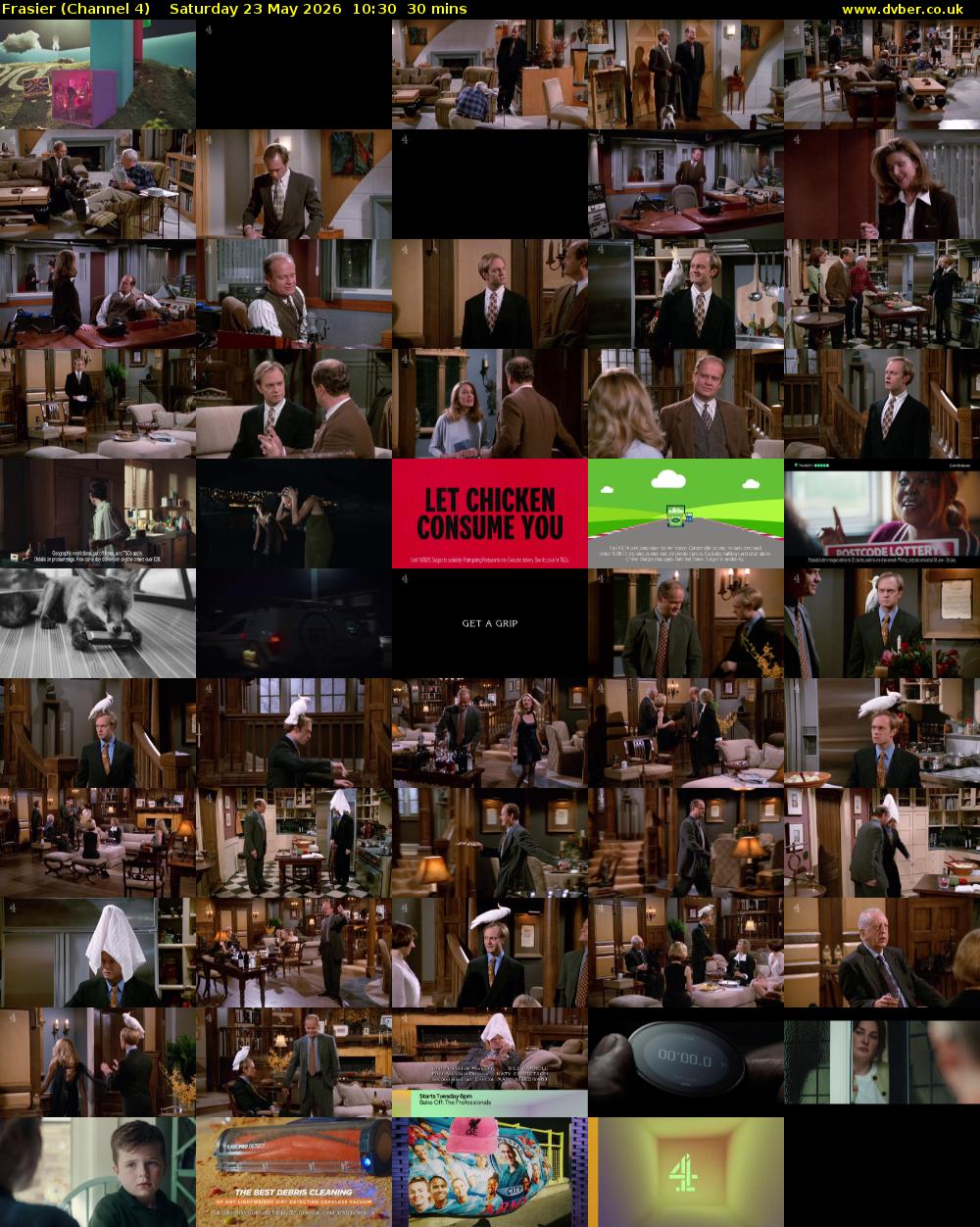 Frasier (Channel 4) Saturday 23 May 2026 10:30 - 11:00