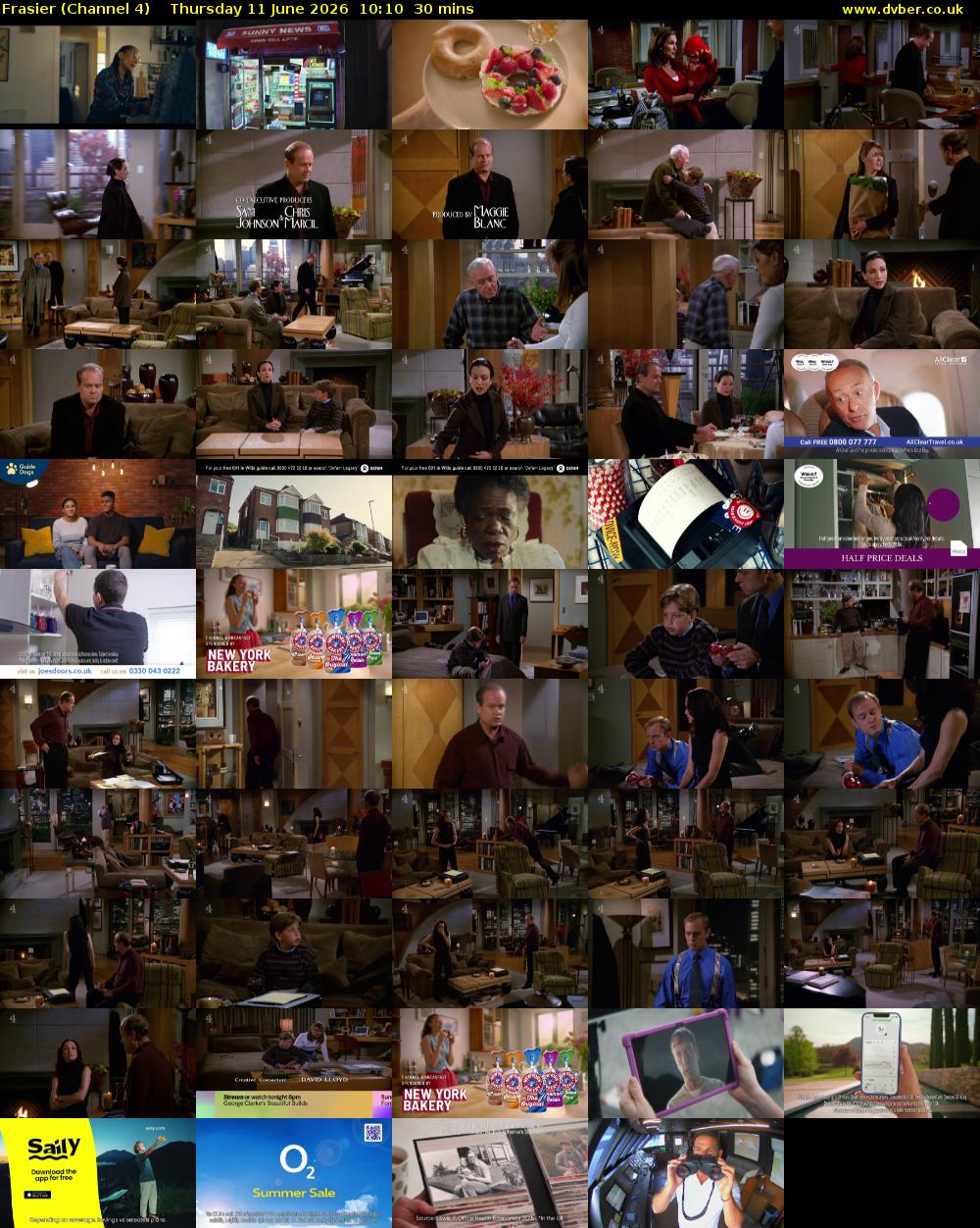 Frasier (Channel 4) Thursday 11 June 2026 10:10 - 10:40