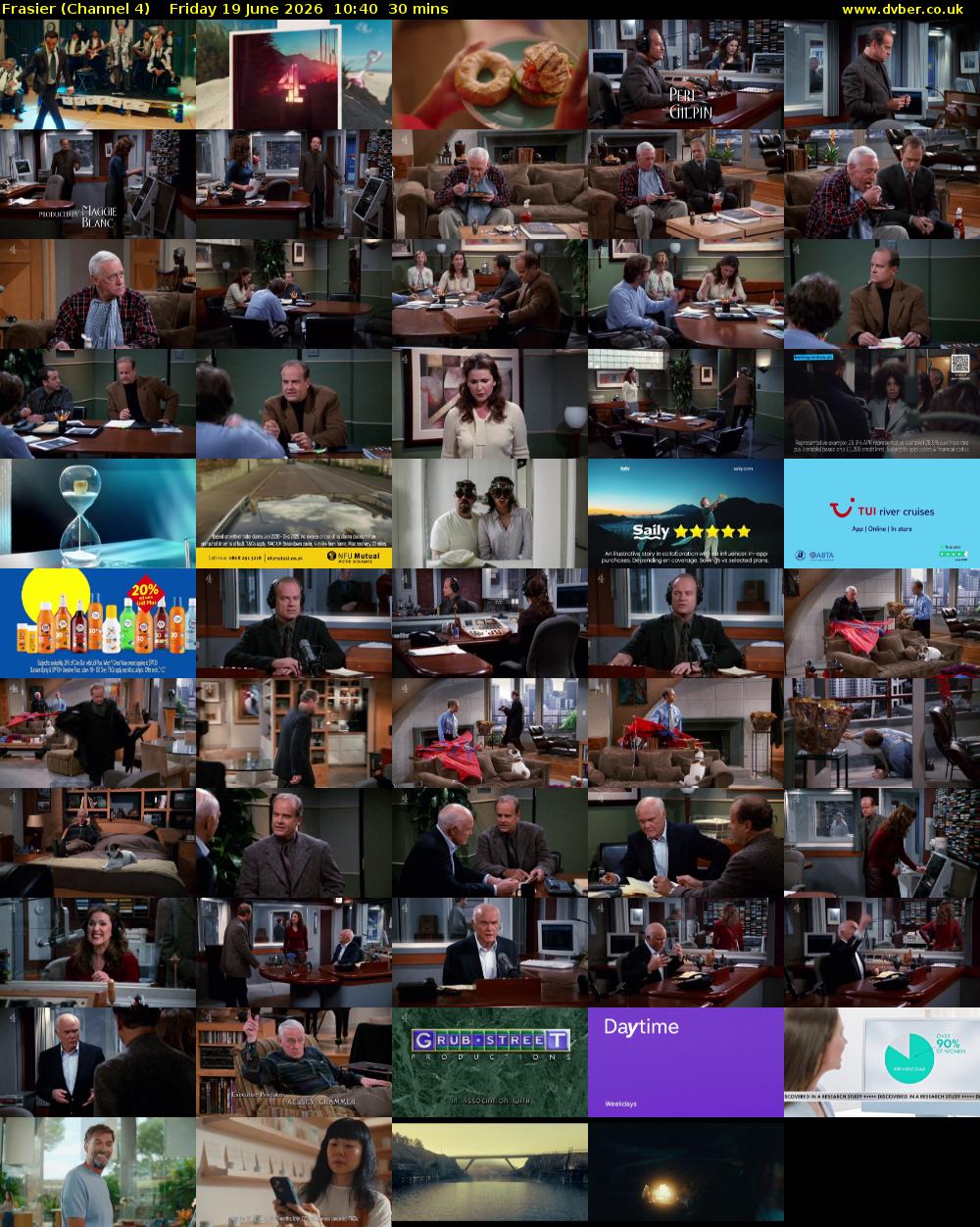 Frasier (Channel 4) Friday 19 June 2026 10:40 - 11:10