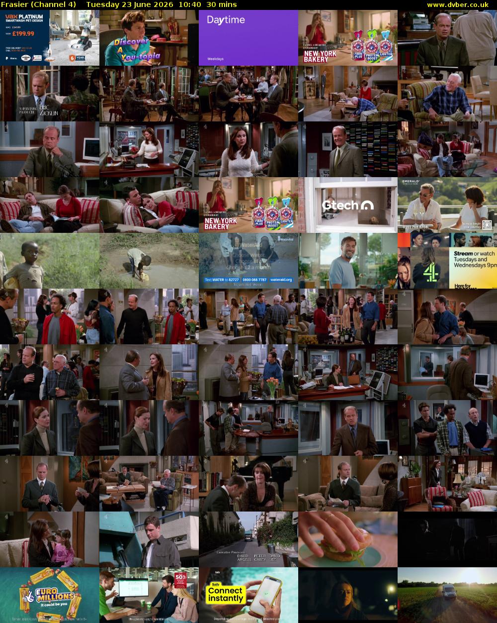 Frasier (Channel 4) Tuesday 23 June 2026 10:40 - 11:10