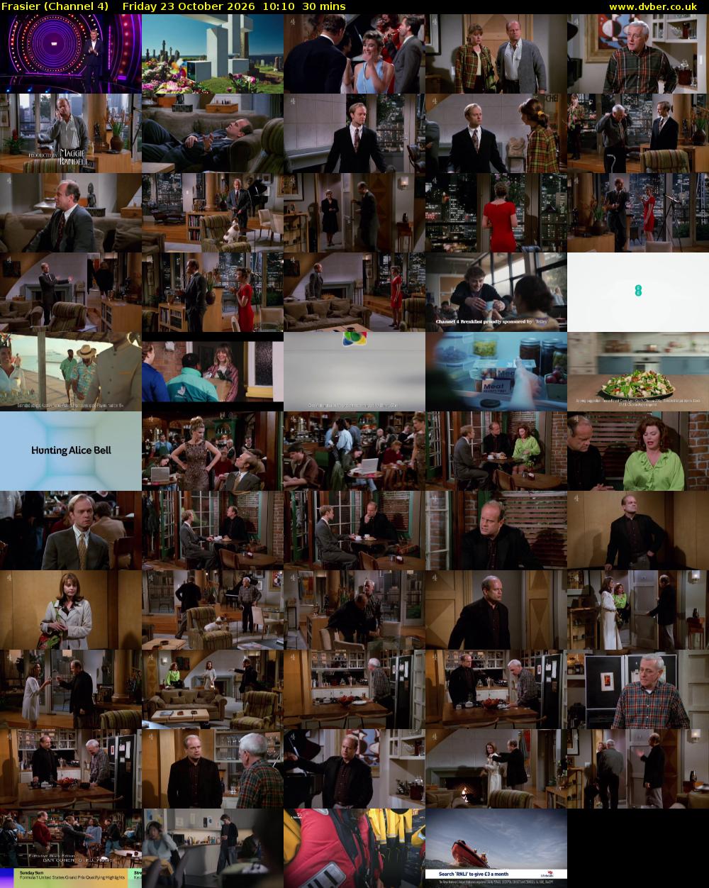 Frasier (Channel 4) Friday 23 October 2026 10:10 - 10:40