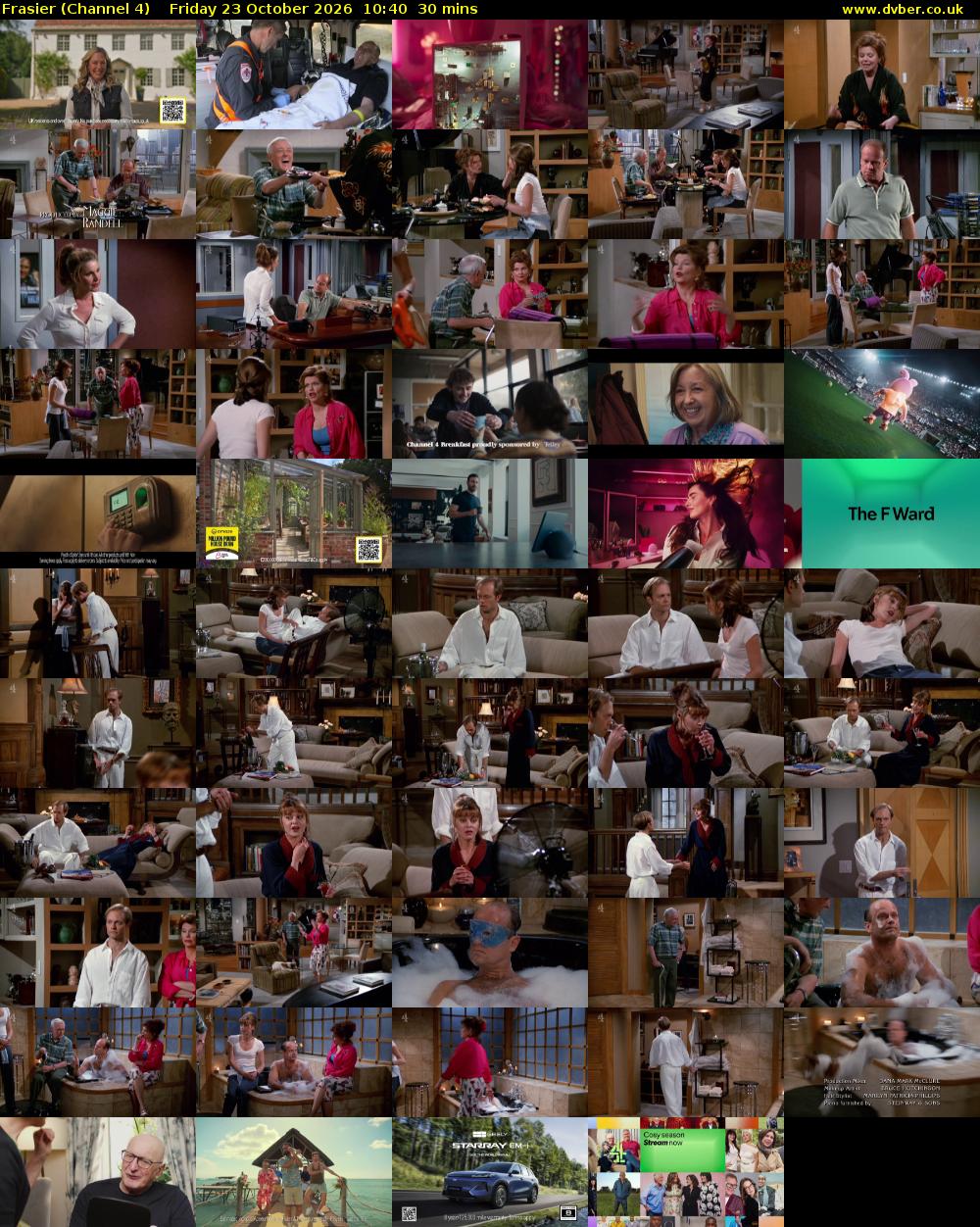 Frasier (Channel 4) Friday 23 October 2026 10:40 - 11:10