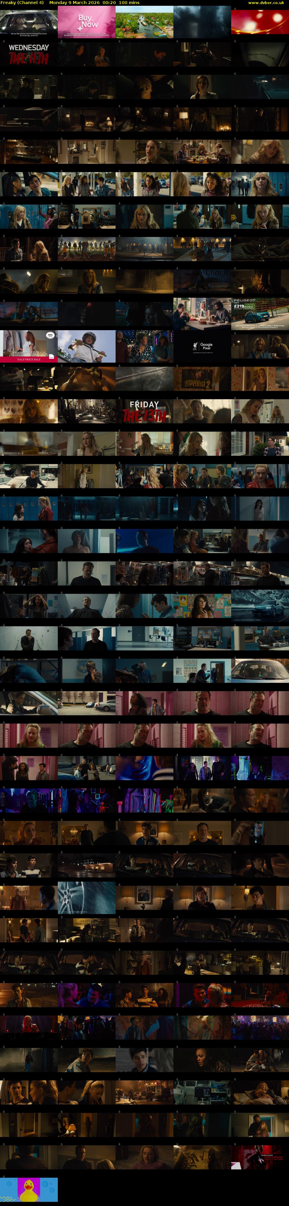 Freaky (Channel 4) Monday 9 March 2026 00:20 - 02:00