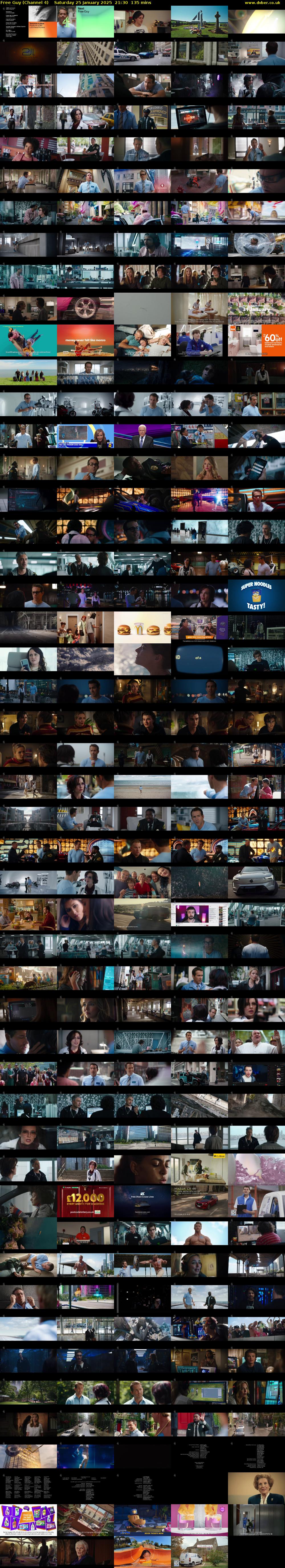 Free Guy (Channel 4) Saturday 25 January 2025 21:30 - 23:45