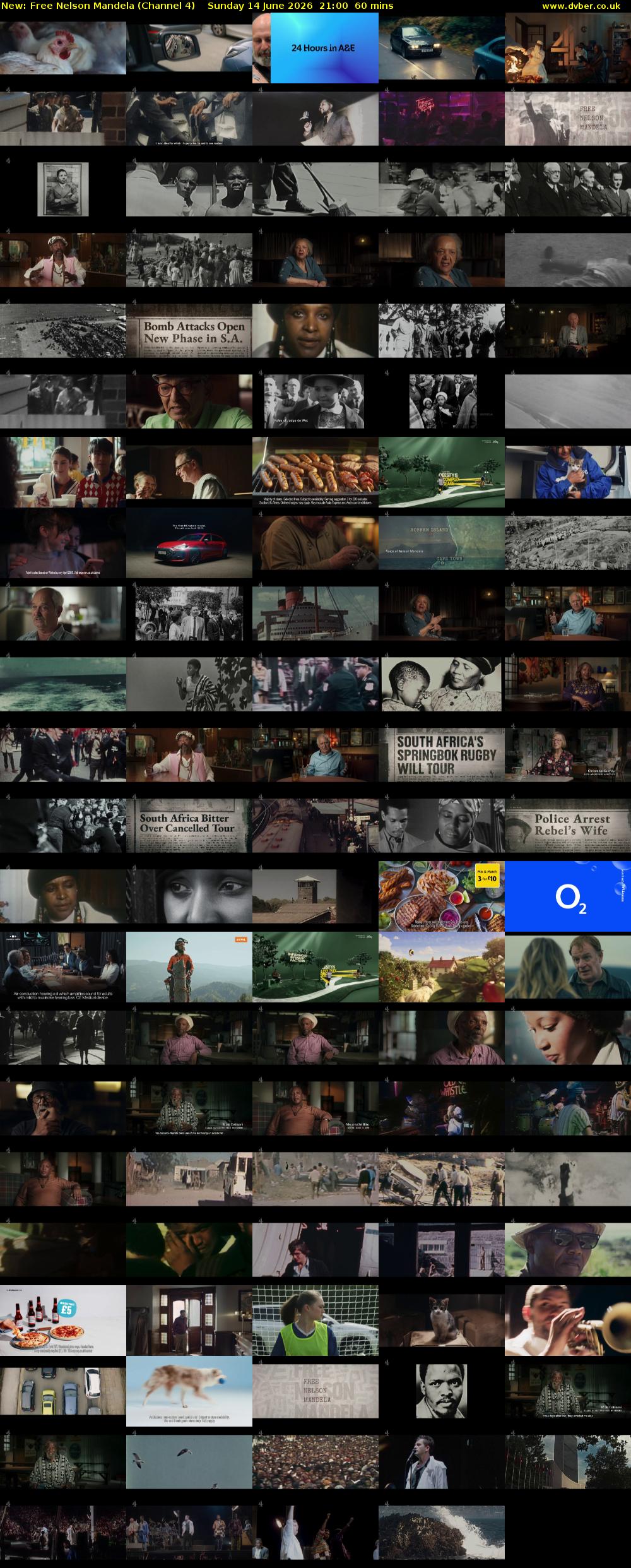 Free Nelson Mandela (Channel 4) Sunday 14 June 2026 21:00 - 22:00